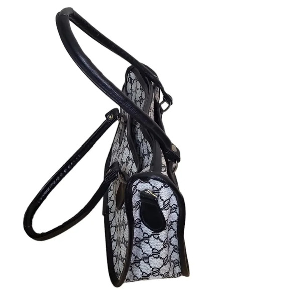 Vintage JCPenney Vinyl Monogram Mini Tote - Picture 6 of 9